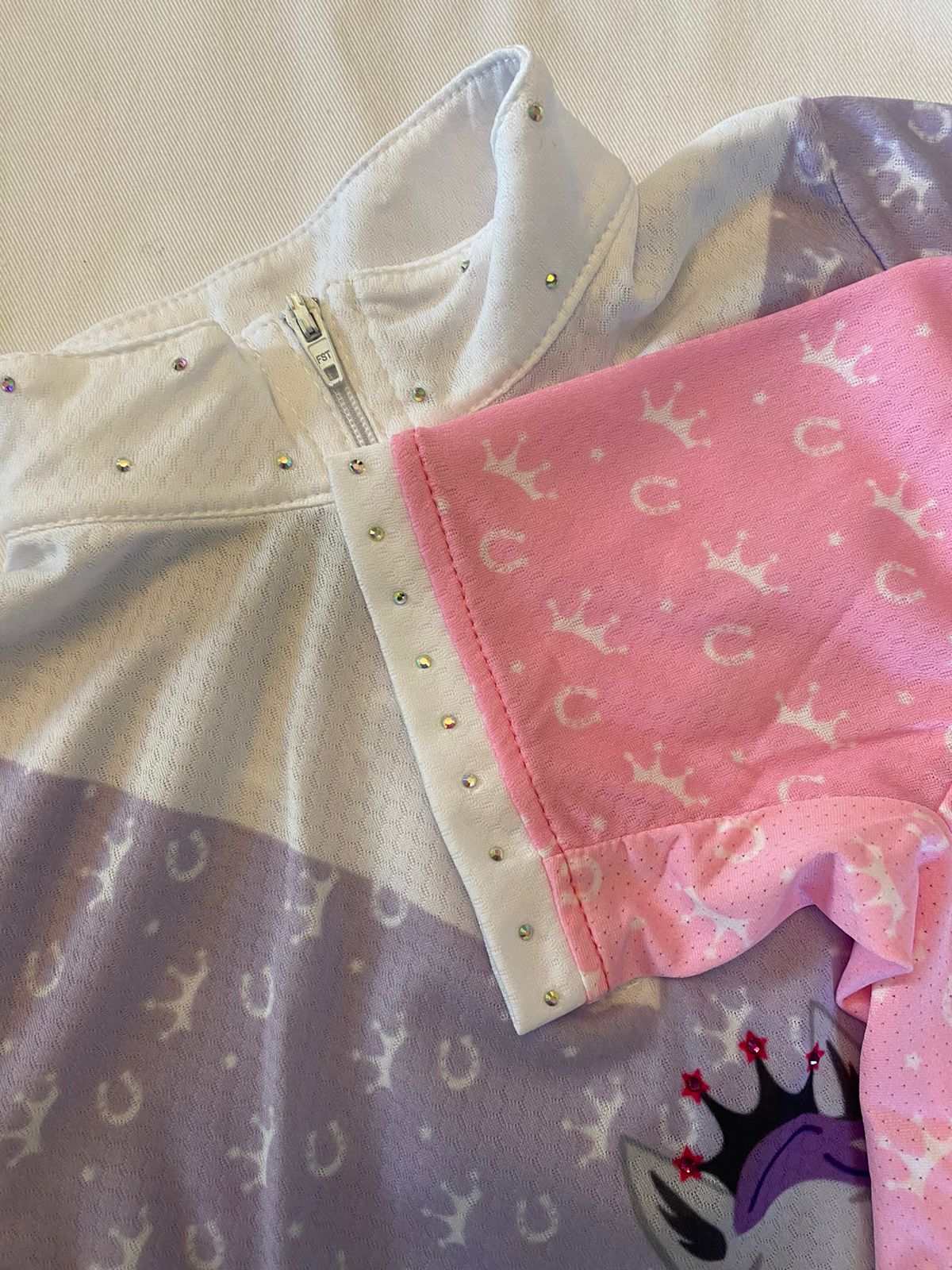 Equestrian Princess Bling Collar Show Shirt 