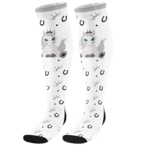 Equestrian Princess Couture Socks Grey