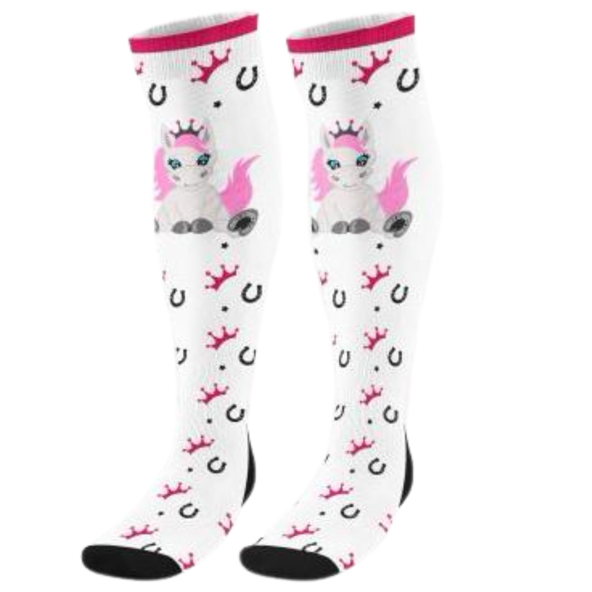 Equestrian Princess Couture Socks Pink