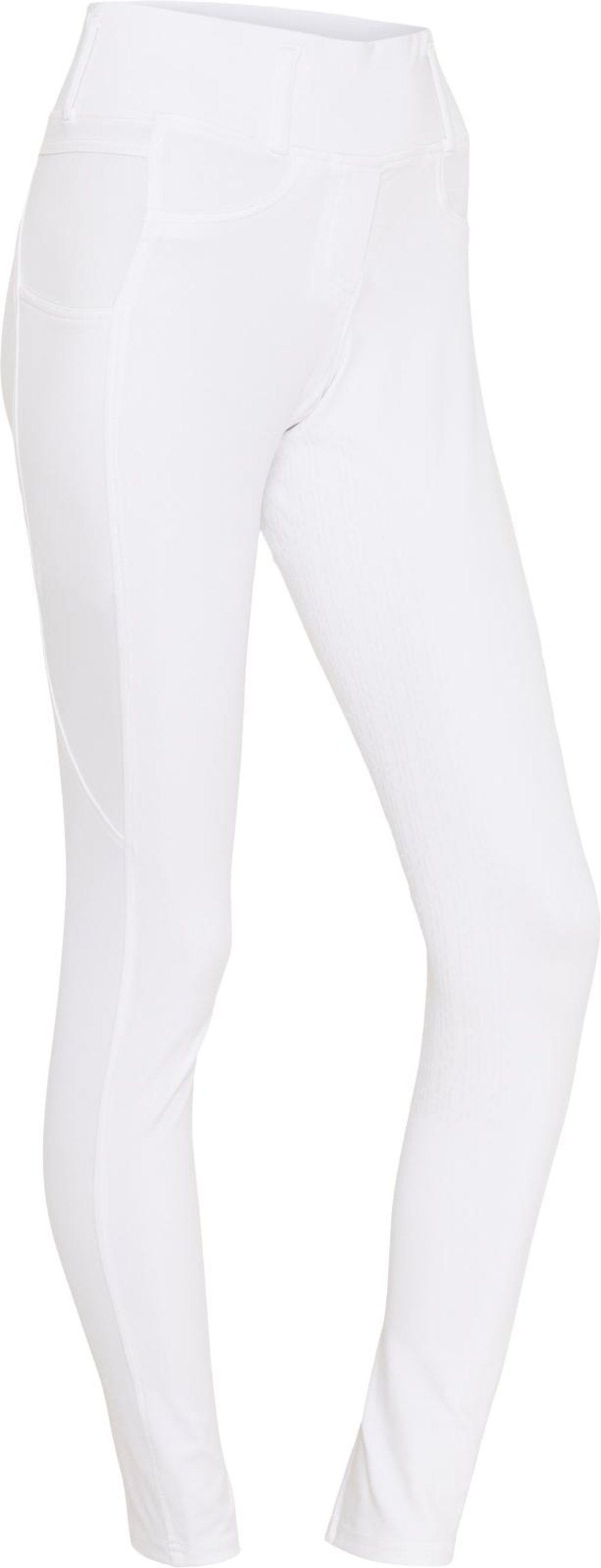 Equipage Teen Kalea Full Grip Riding Leggings White