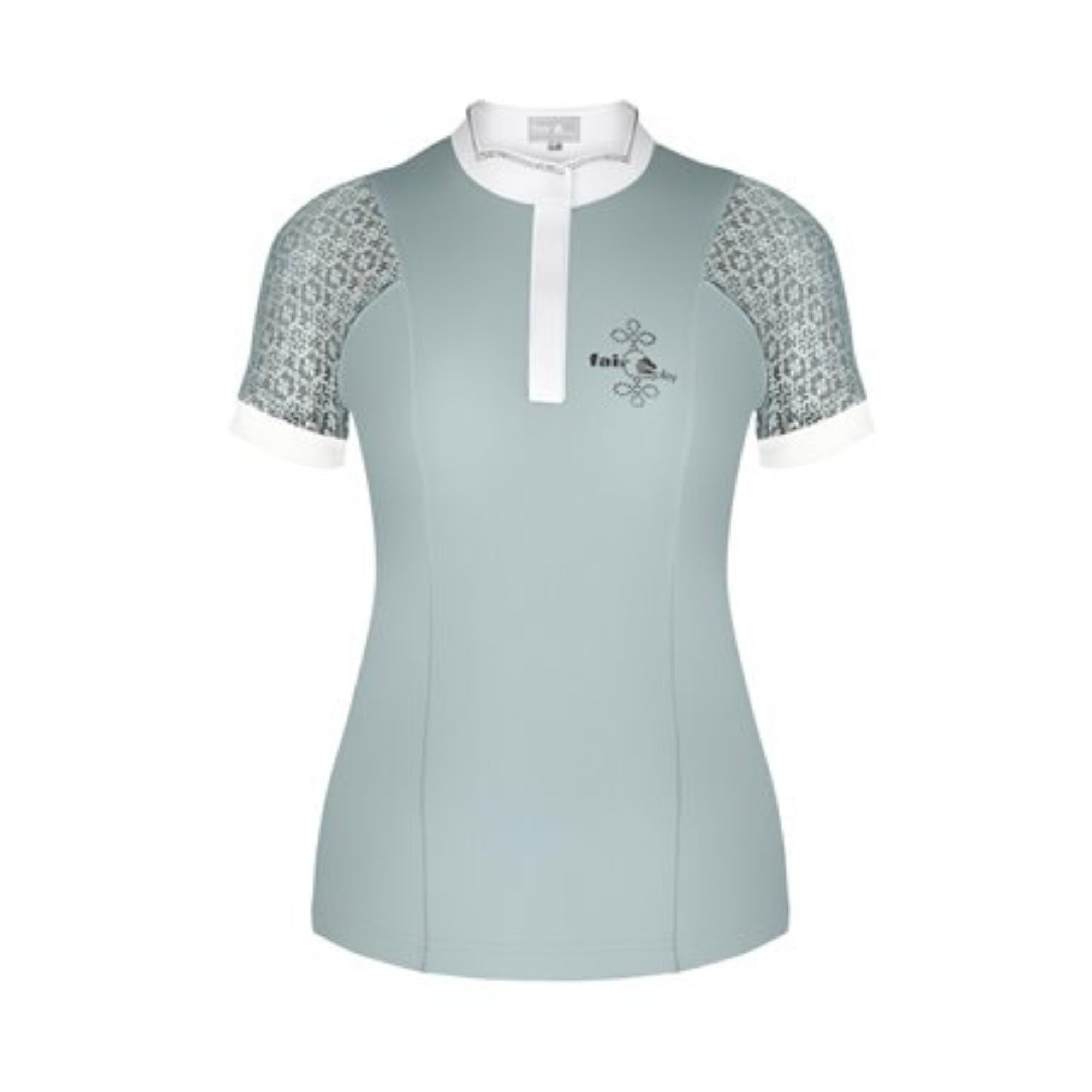 Fair Play Adrienne Short Sleeve Show Shirt Ash Blue
