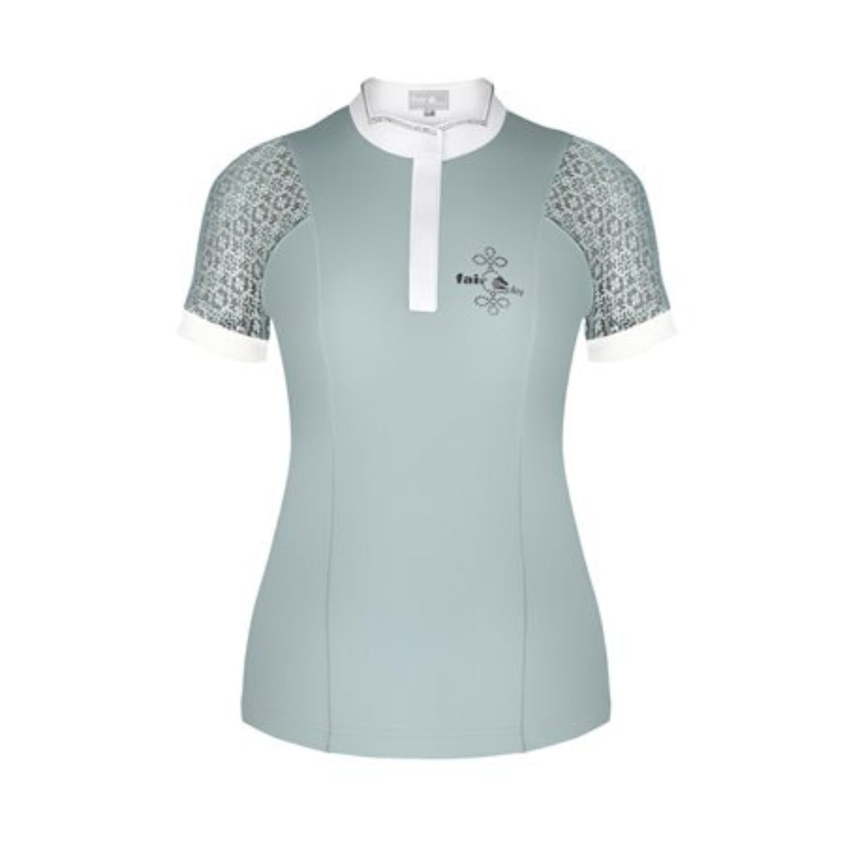 Fair Play Adrienne Short Sleeve Show Shirt Ash Blue
