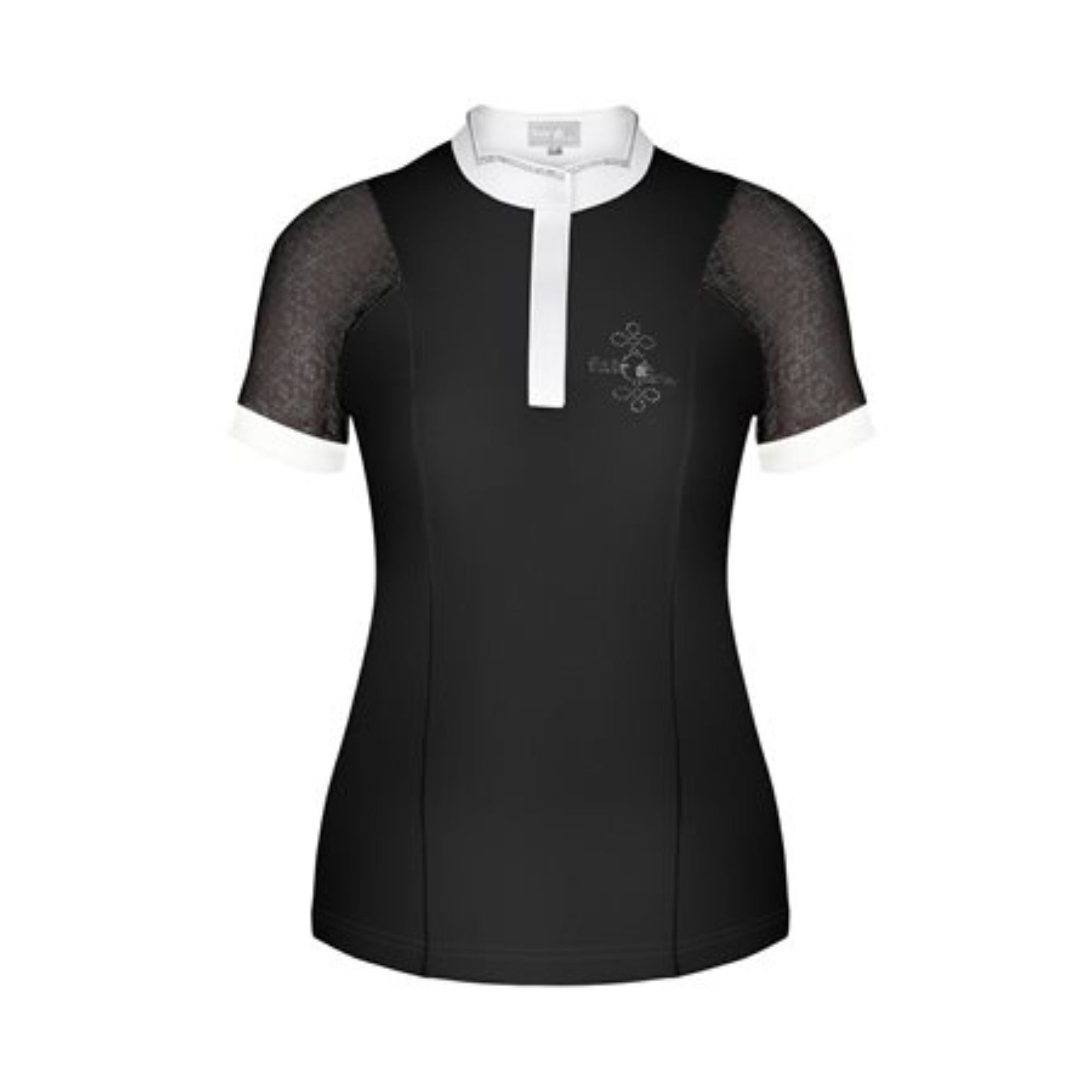 Fair Play Adrienne Short Sleeve Show Shirt Black