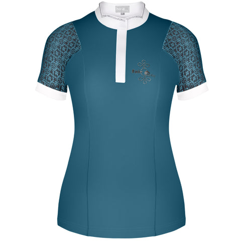 Fair Play Adrienne Short Sleeve Show Shirt Nile Blue