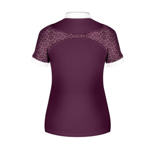 Fair Play Adrienne Short Sleeve Show Shirt Royal Berry