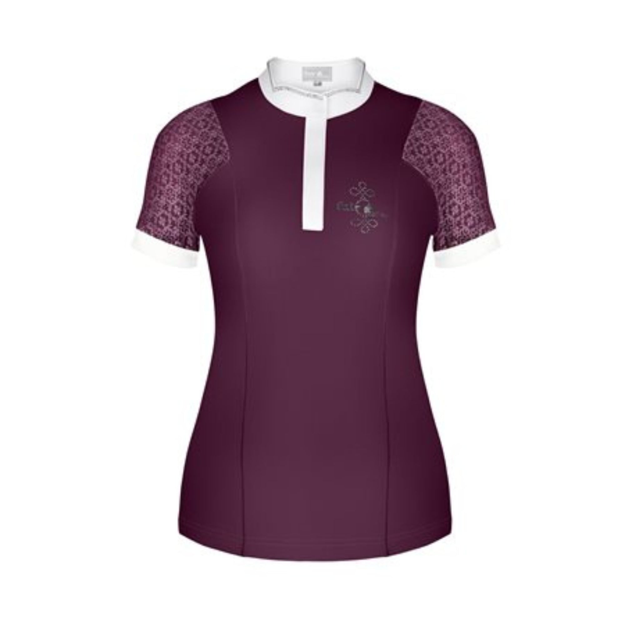 Fair Play Adrienne Short Sleeve Show Shirt Royal Berry
