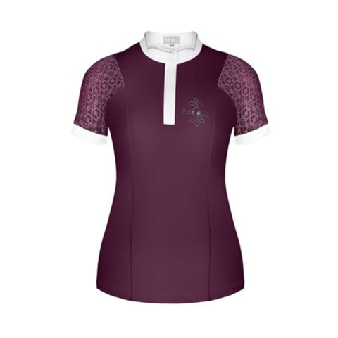 Fair Play Adrienne Short Sleeve Show Shirt Royal Berry