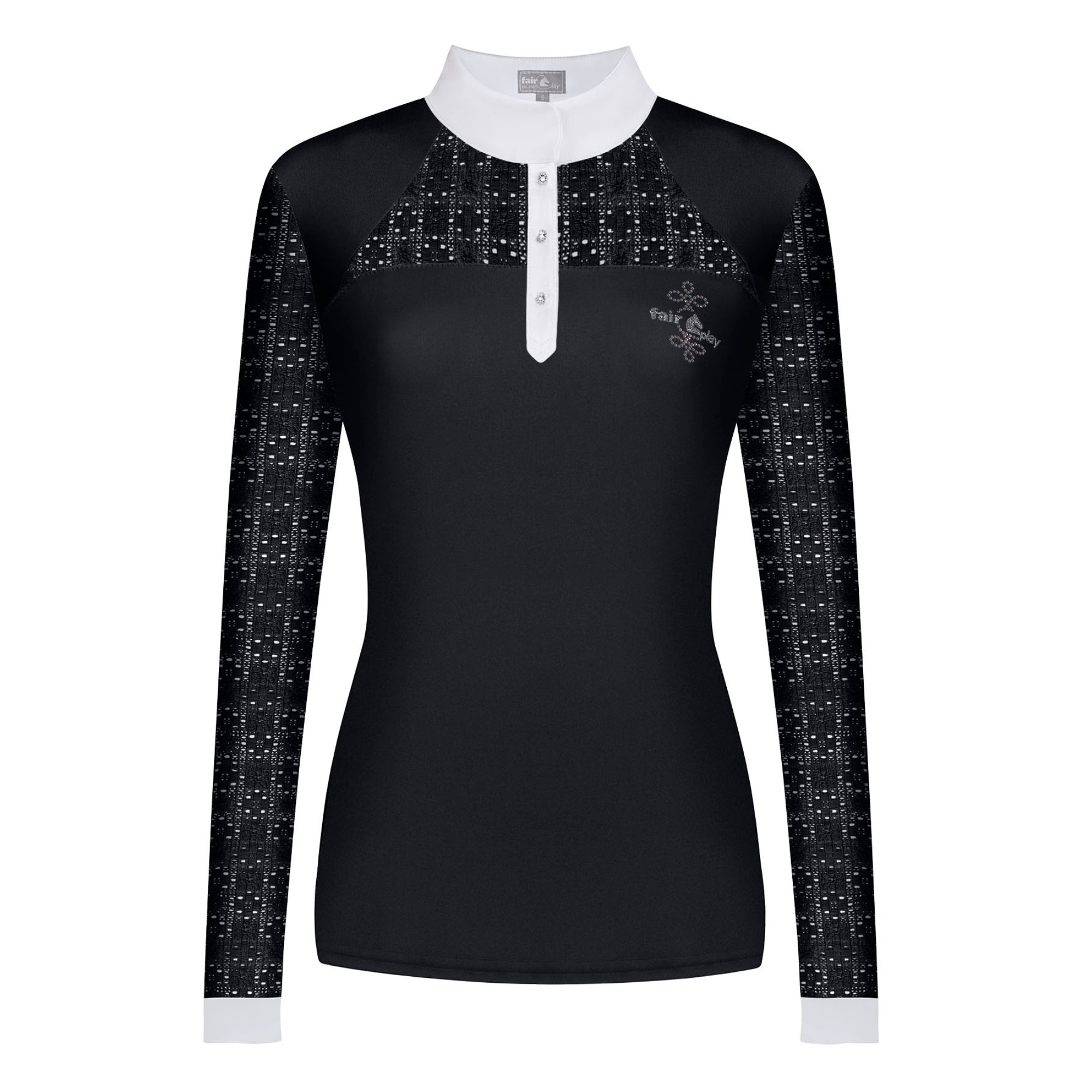 Fair Play Aiko Long Sleeve Competition Shirt Black