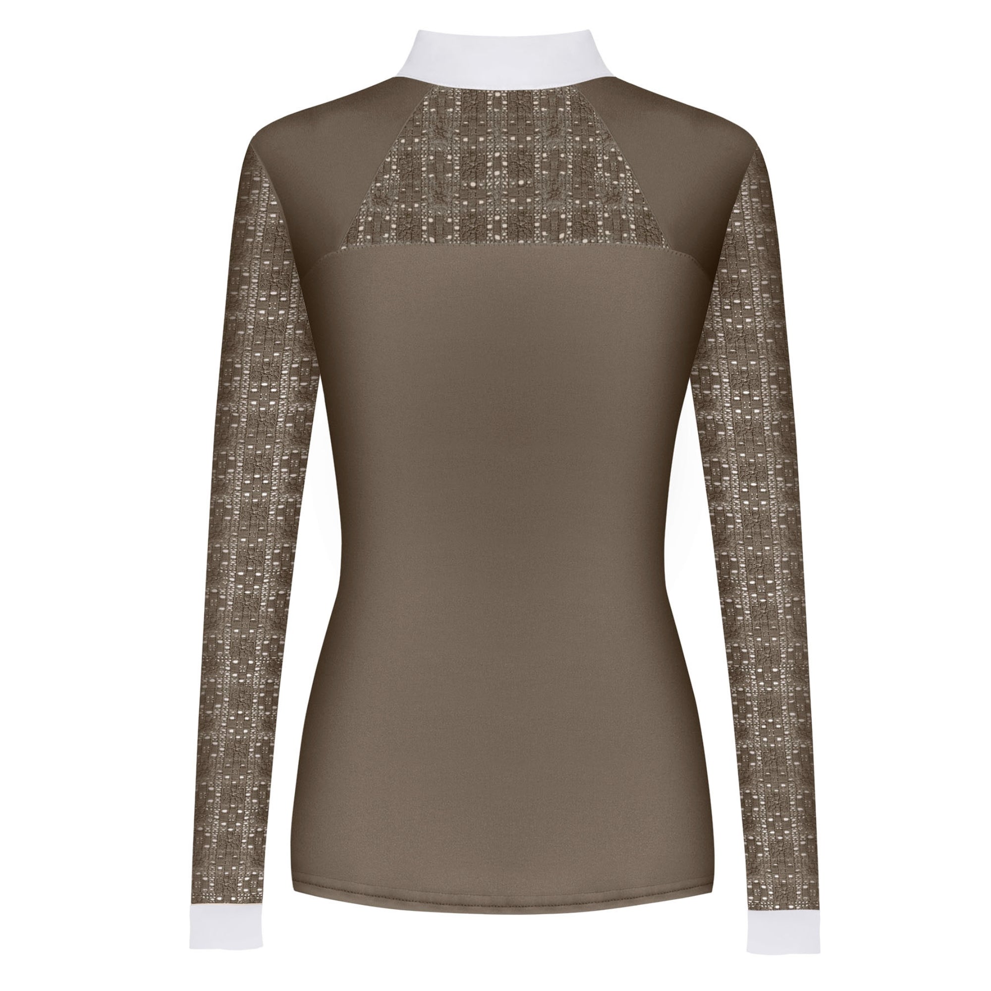Fair Play Aiko Long Sleeve Competition Shirt Taupe Grey