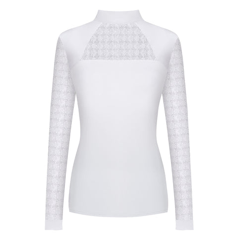 Fair Play Aiko Long Sleeve Competition Shirt White