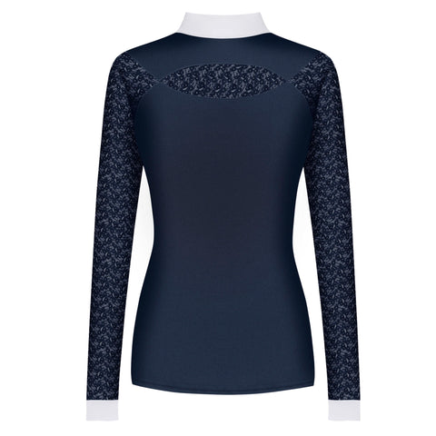Fair Play Alexis Long Sleeve Competition Shirt Navy