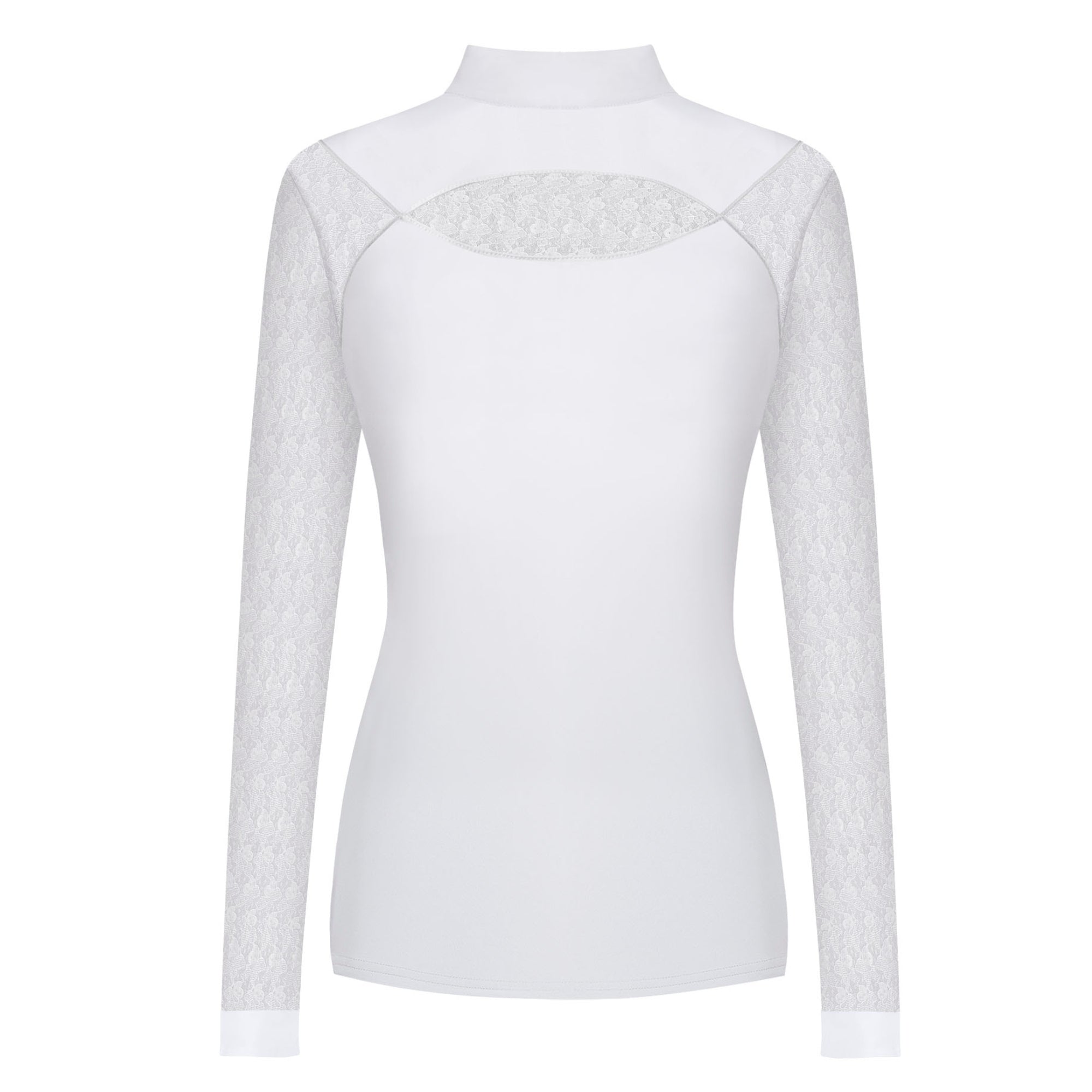 Fair Play Alexis Long Sleeve Competition Shirt White