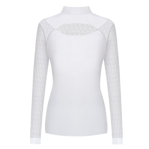Fair Play Alexis Long Sleeve Competition Shirt White