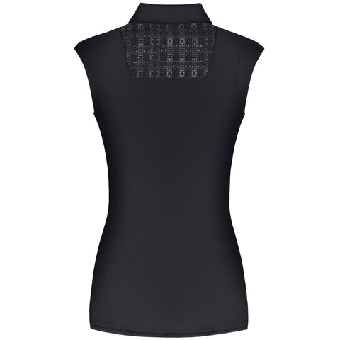 Fair Play Alina Sleeveless Polo Shirt Black
