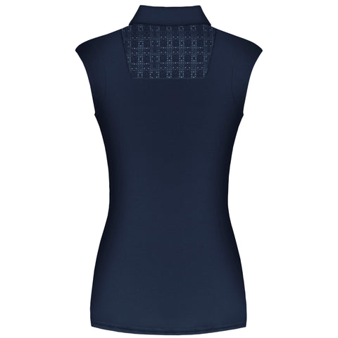 Fair Play Alina Sleeveless Polo Shirt Navy