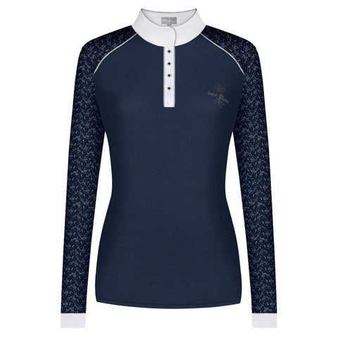 Fair Play Anita Long Sleeve Competition Shirt Navy