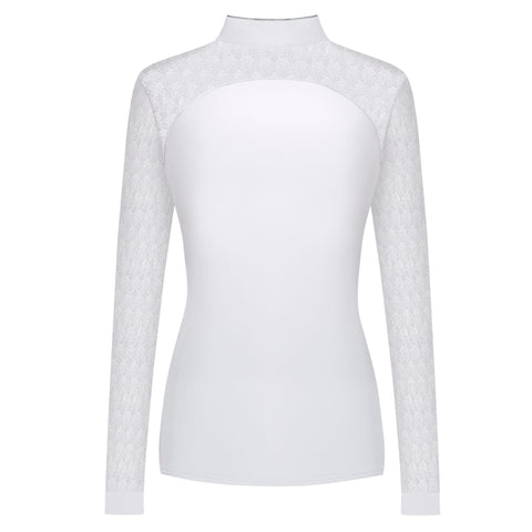 Fair Play Anita Long Sleeve Competition Shirt White