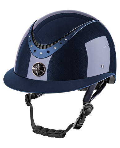 Fair Play Apoleus Shiny Riding Helmet Navy