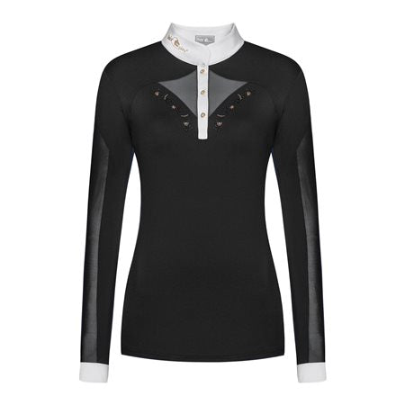 Fair Play Cathrine Rosegold Long Sleeve Show Shirt Black