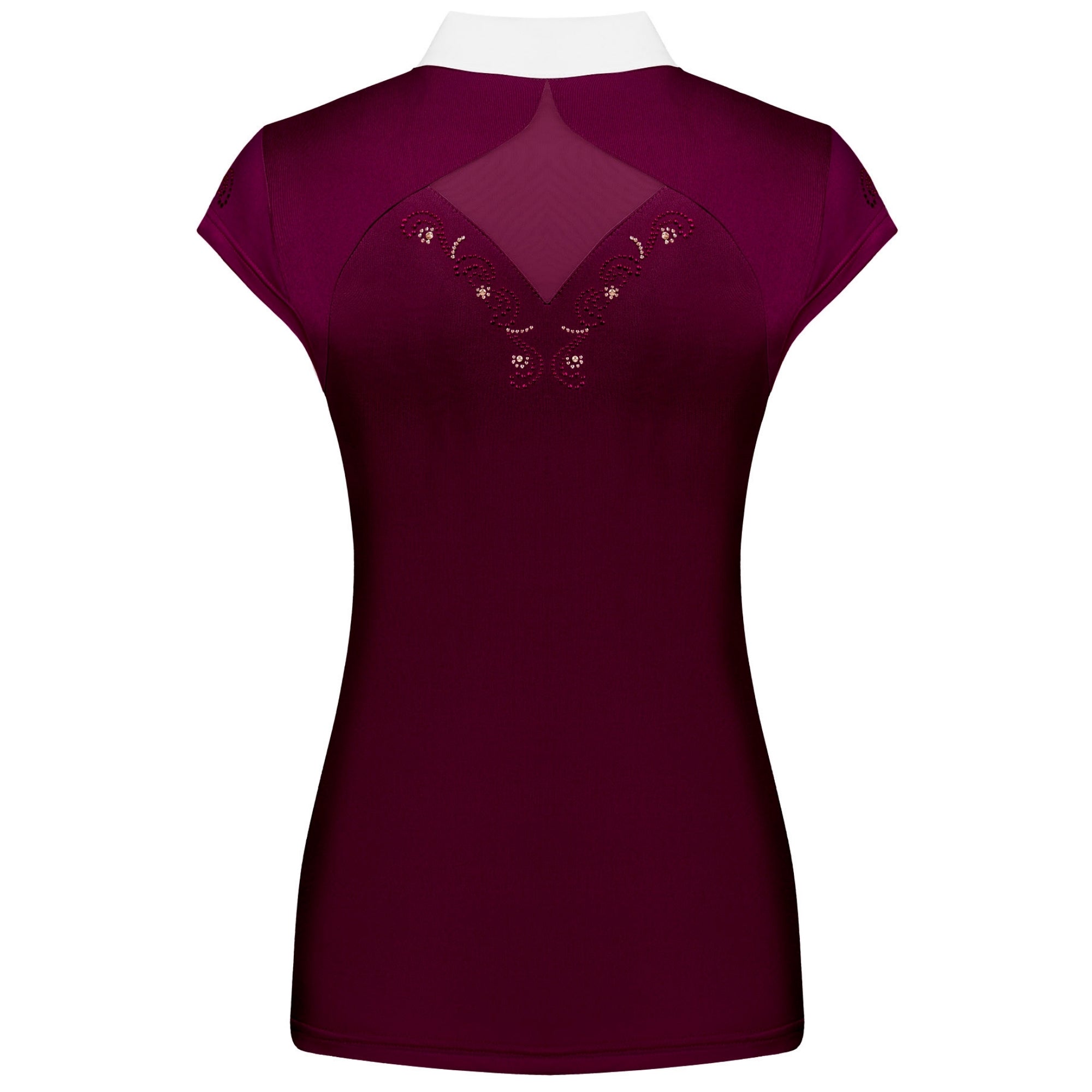 Fair Play Cathrine Sleeveless Competition Shirt Burgandy