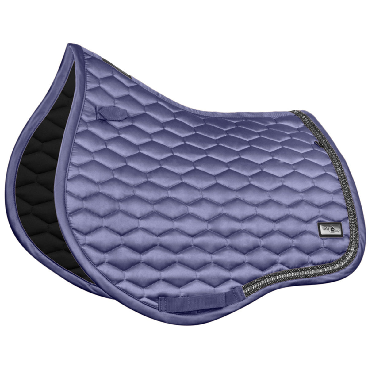 Fair Play Hexagon Arrow Saddle Pad Steel Blue