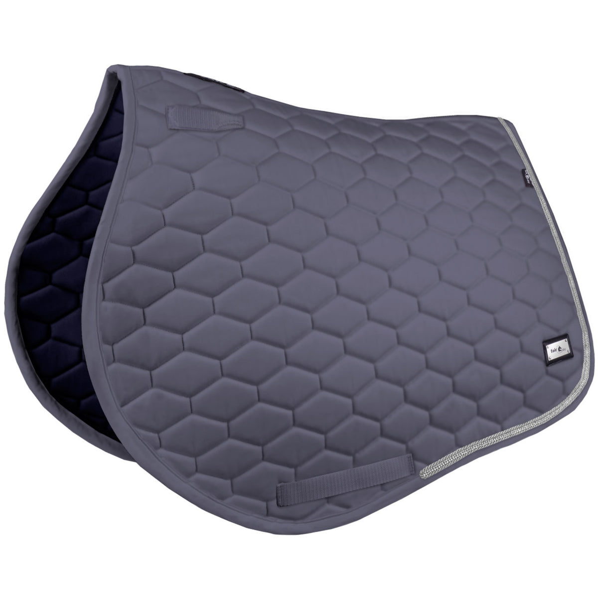 Fair Play Hexagon Crystal Saddle Pad Grey