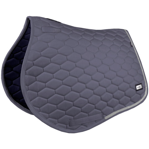 Fair Play Hexagon Crystal Saddle Pad Grey