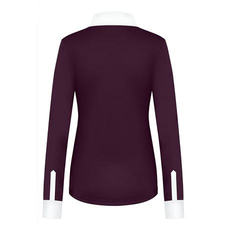 Fair Play Ingrid Vintage Gold Long Sleeve Show Shirt Royal Berry