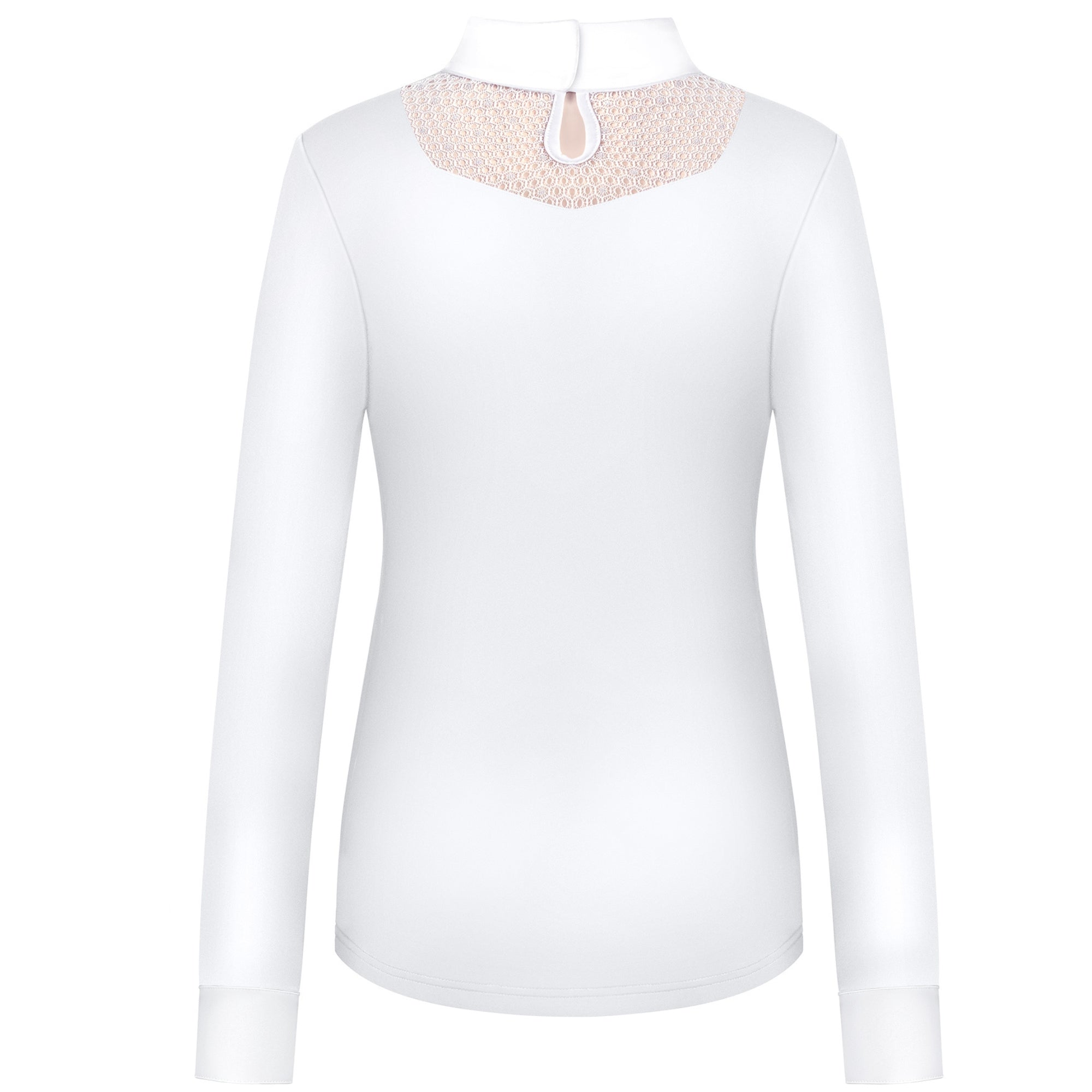 Fair Play Lara Vintage Gold Long Sleeve Show Shirt White