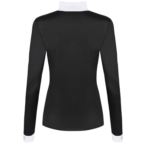 Fair Play Meredith Chic Turtleneck Show Shirt Black