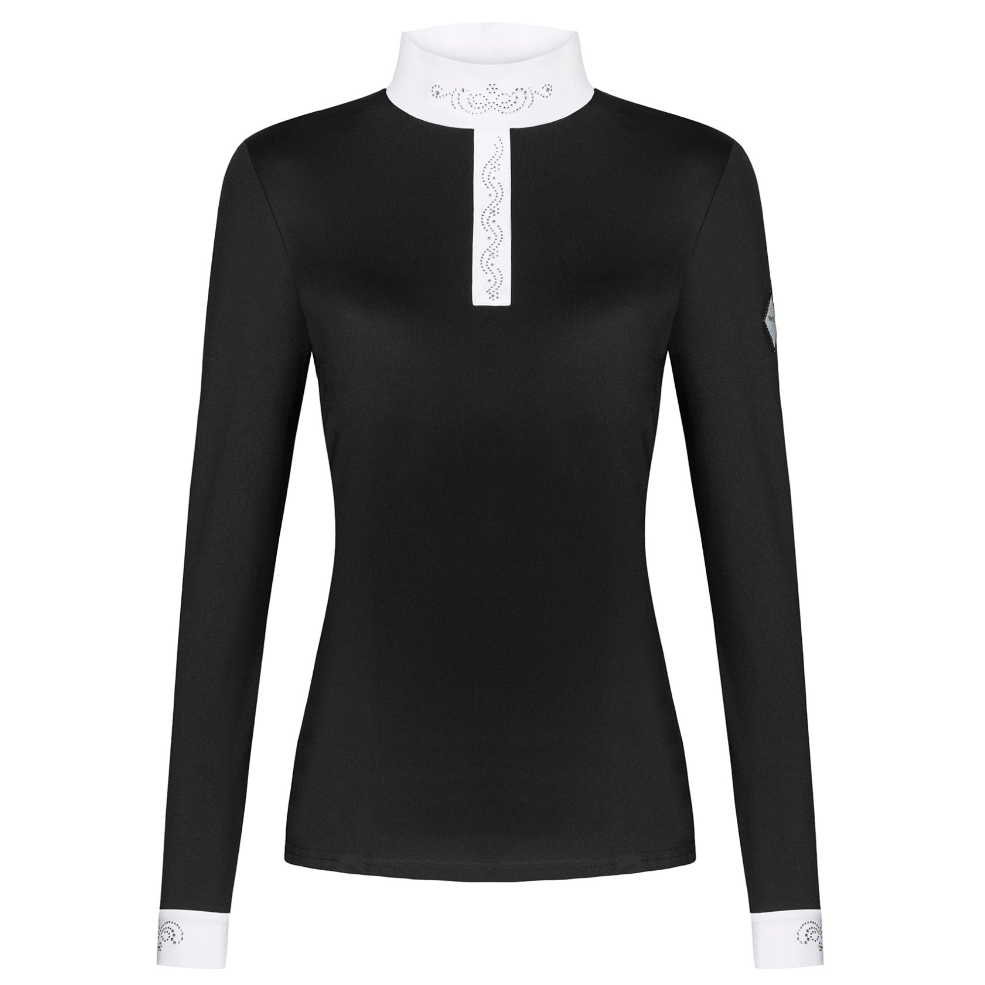 Fair Play Meredith Chic Turtleneck Show Shirt Black
