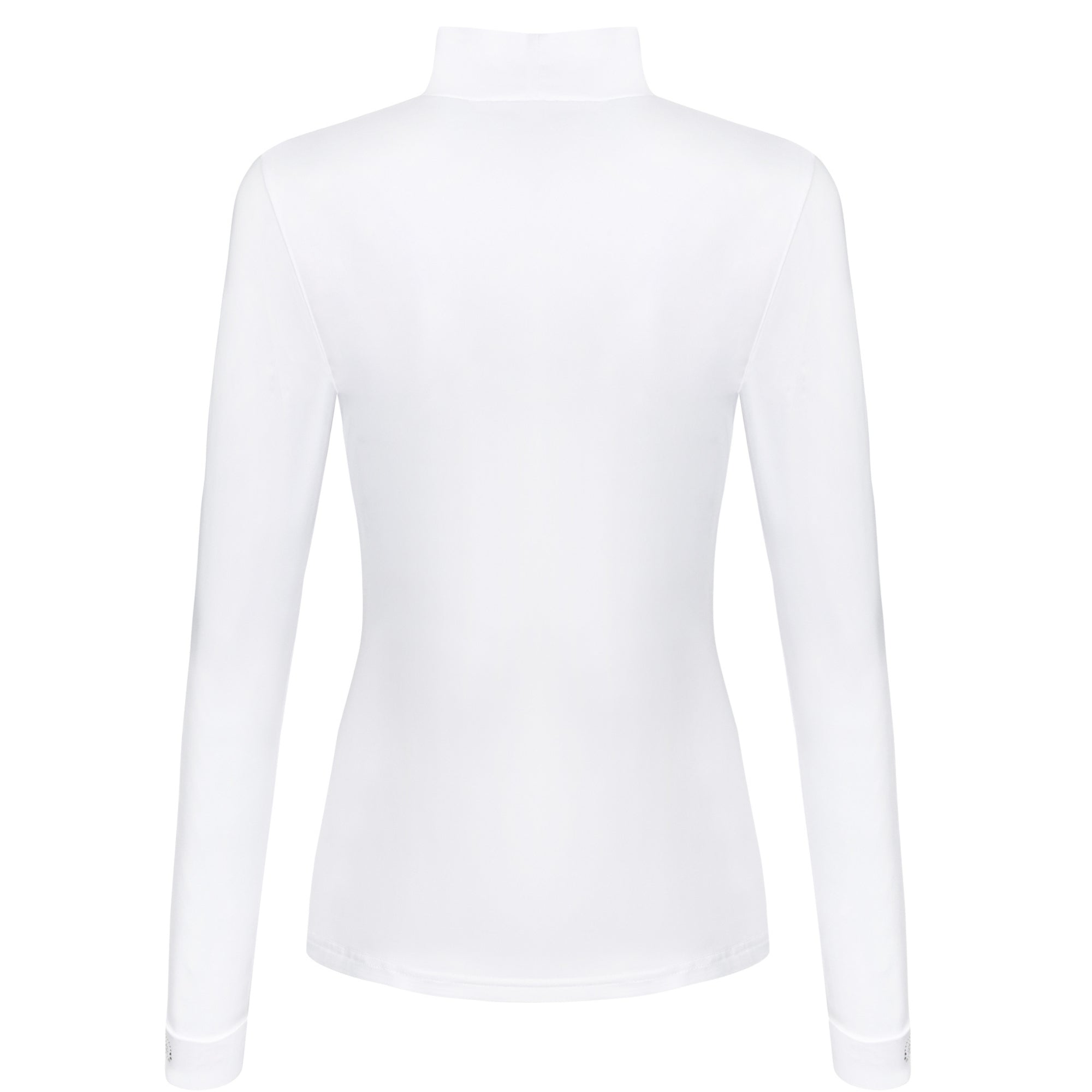 Fair Play Meredith Chic Turtleneck Show Shirt White