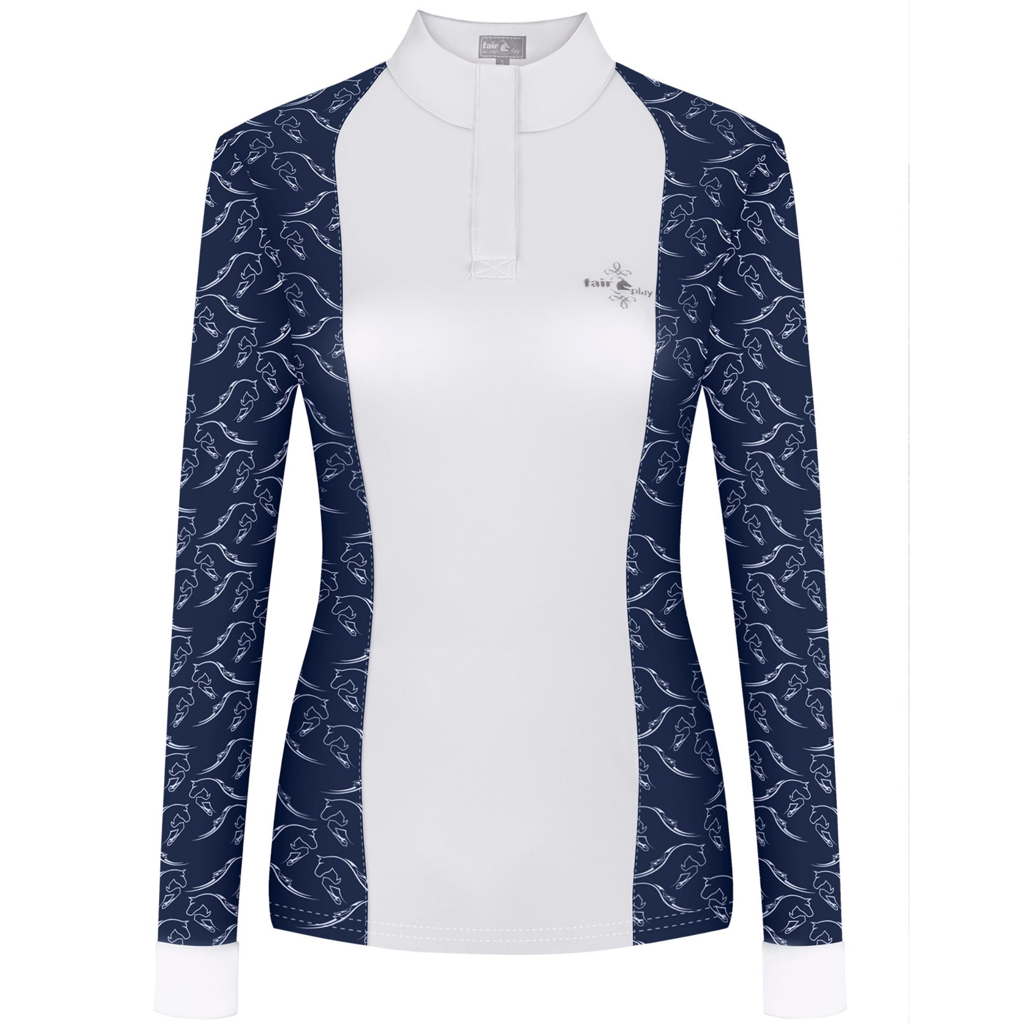 Fair Play Minna Long Sleeve Show Shirt Navy