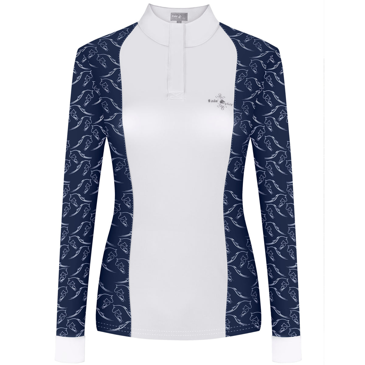 Fair Play Minna Long Sleeve Show Shirt Navy