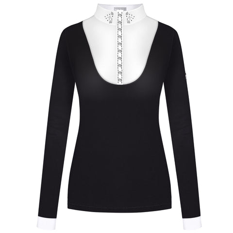Fair Play Nicola Long Sleeve Show Shirt Black