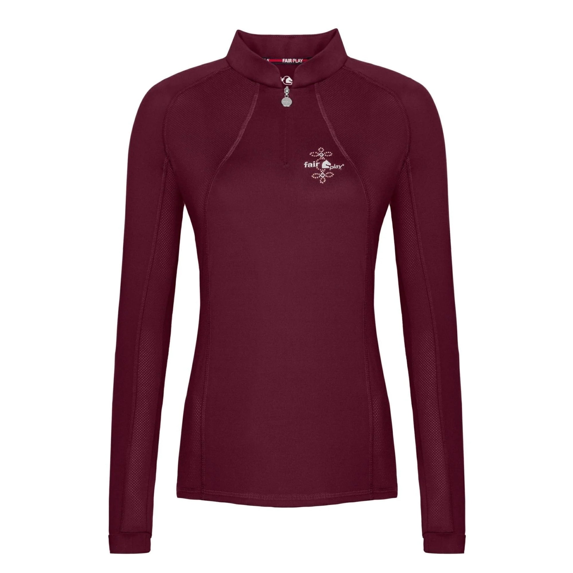 Fair Play Paula Long Sleeve Shirt Burgandy