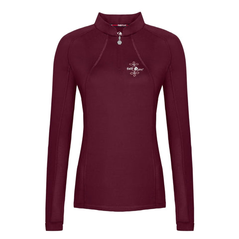 Fair Play Paula Long Sleeve Shirt Burgandy