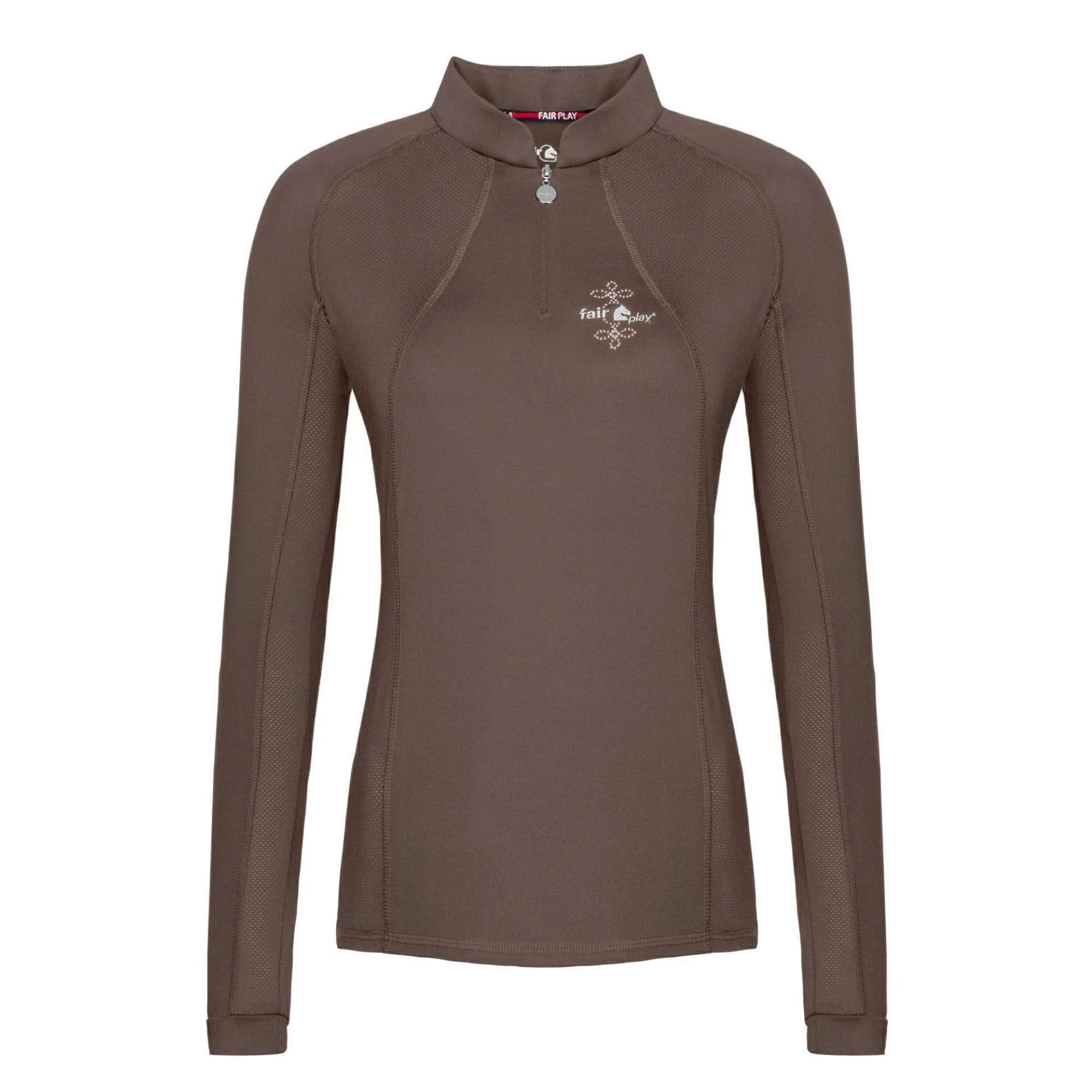 Fair Play Paula Long Sleeve Shirt Taupe Grey