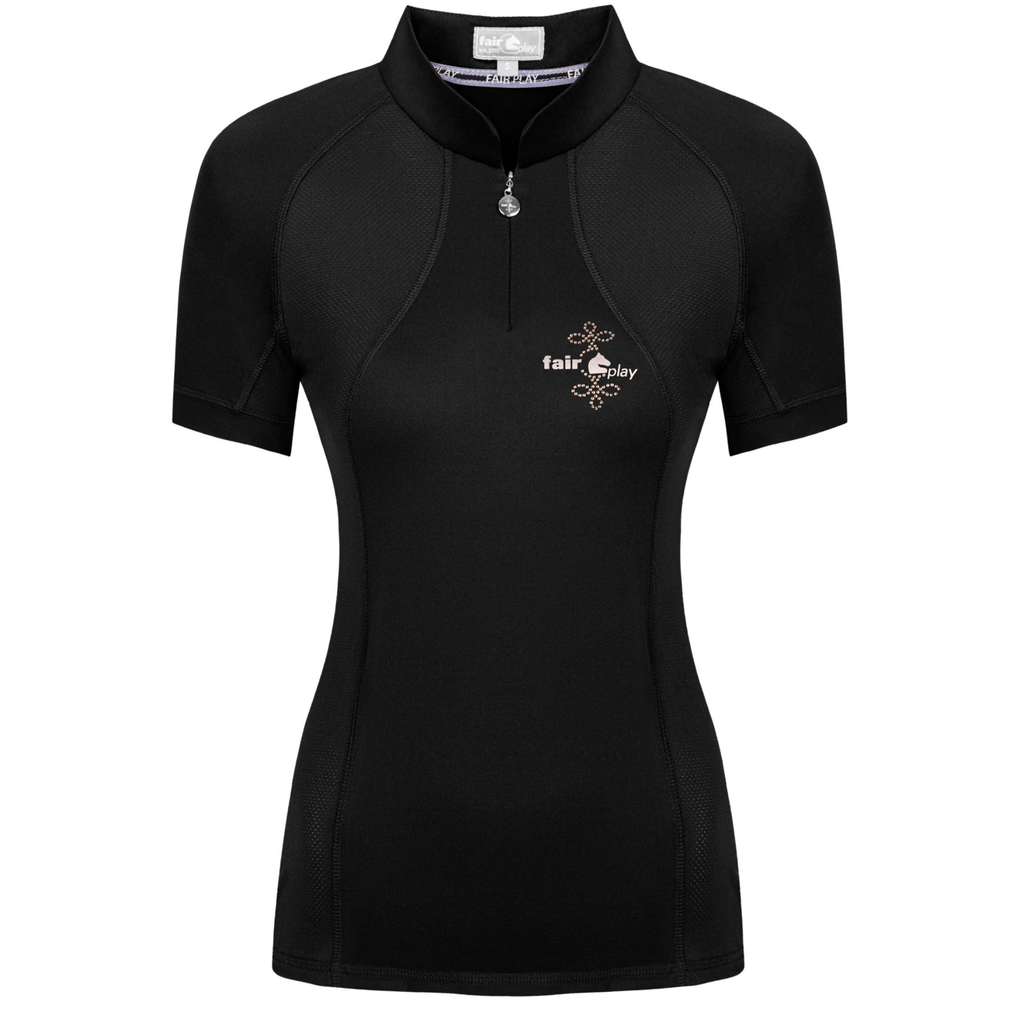 Fair Play Paula Short Sleeve Shirt Black