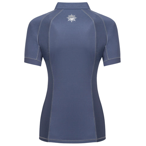 Fair Play Paula Short Sleeve Shirt Steel Blue