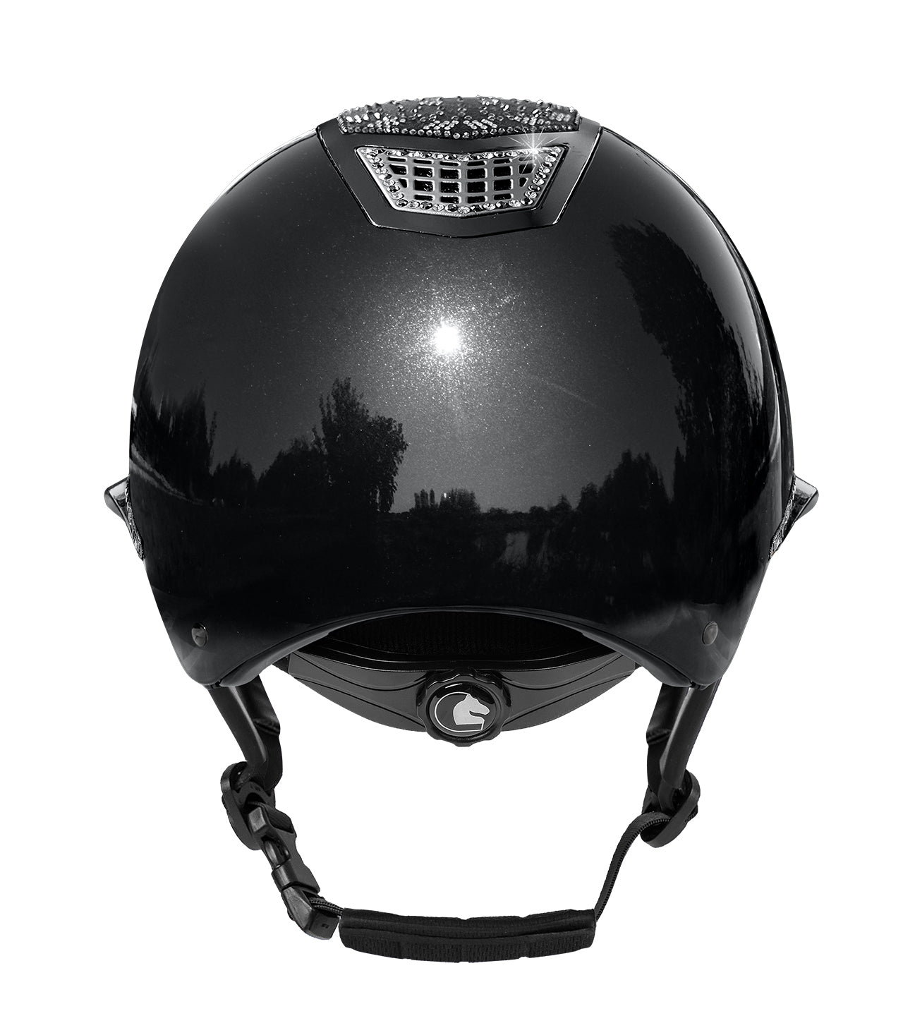 Fair Play Quantinum 2.0 W-V EOS Shiny Riding Helmet Black