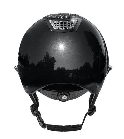 Fair Play Quantinum 2.0 W-V EOS Shiny Riding Helmet Black