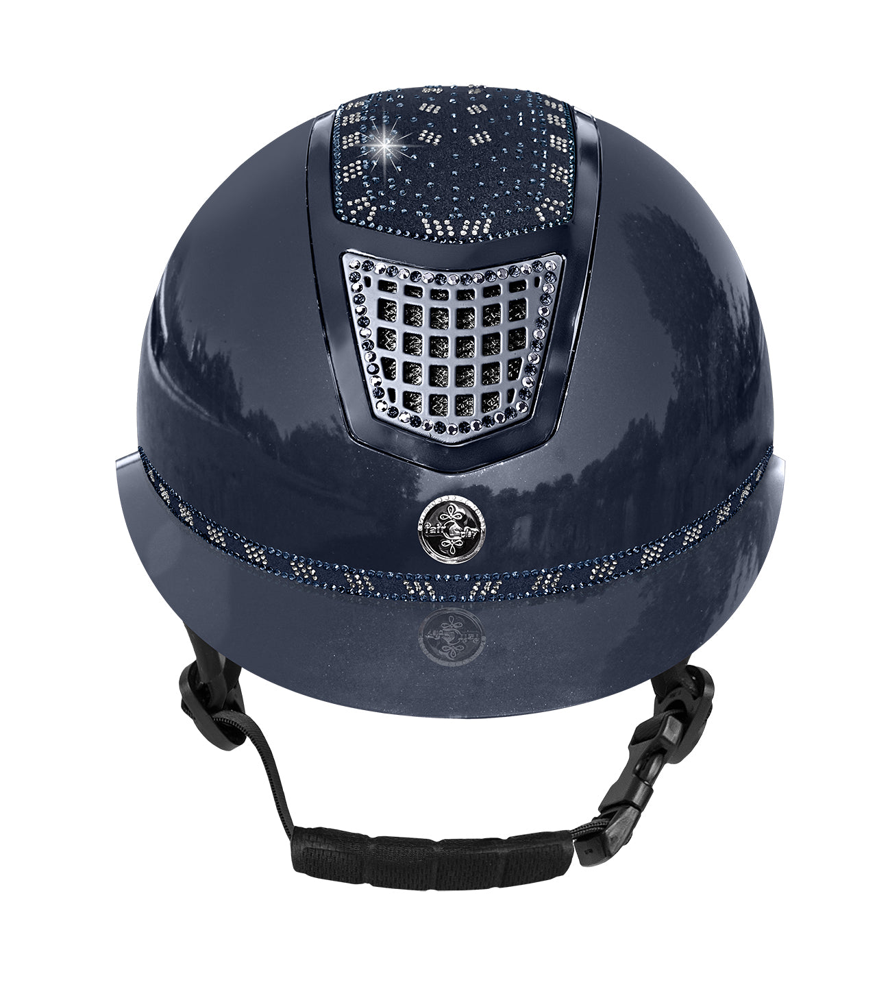 Fair Play Quantinum 2.0 W-V EOS Shiny Riding Helmet Navy