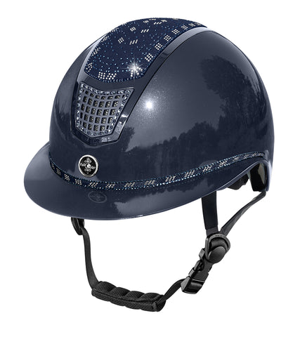 Fair Play Quantinum 2.0 W-V EOS Shiny Riding Helmet Navy