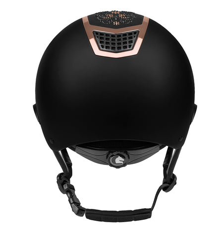 Fair Play Quantinum Chic Rosegold Riding Helmet Black