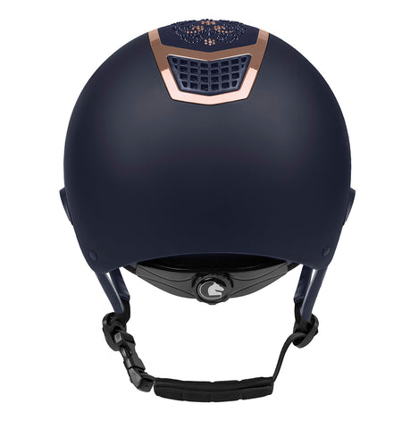 Fair Play Quantinum Chic Rosegold Riding Helmet Navy