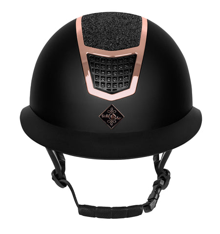 Fair Play Quantinum Eclipse Rosegold Riding Helmet Black