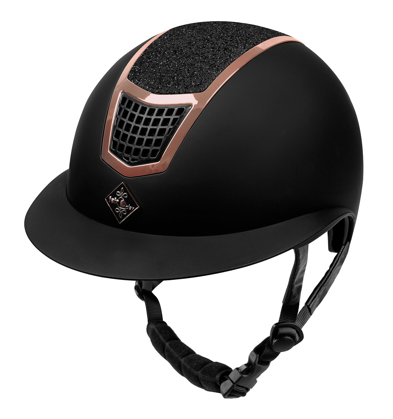 Fair Play Quantinum Eclipse Rosegold Riding Helmet Black