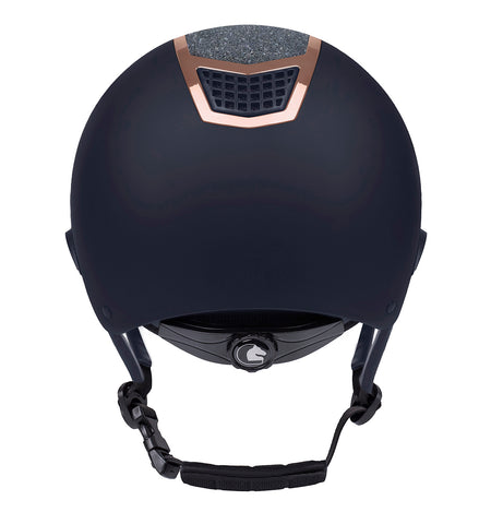 Fair Play Quantinum Eclipse Rosegold Riding Helmet Navy