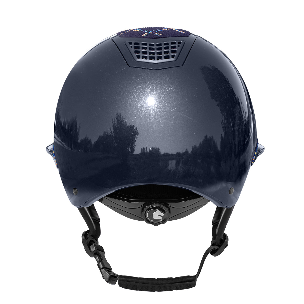 Fair Play Quantinum WV Spotlight Shiny VG Riding Helmet Navy